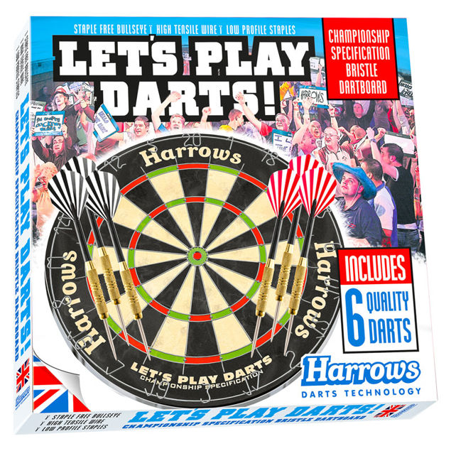 Harrows  Lets Play Darts Bristle Set /Komplett sett med piler