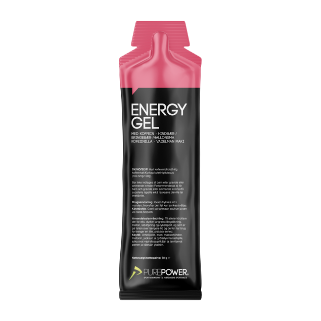 PurePower Energy/Caffeine gel Raspberry 60g